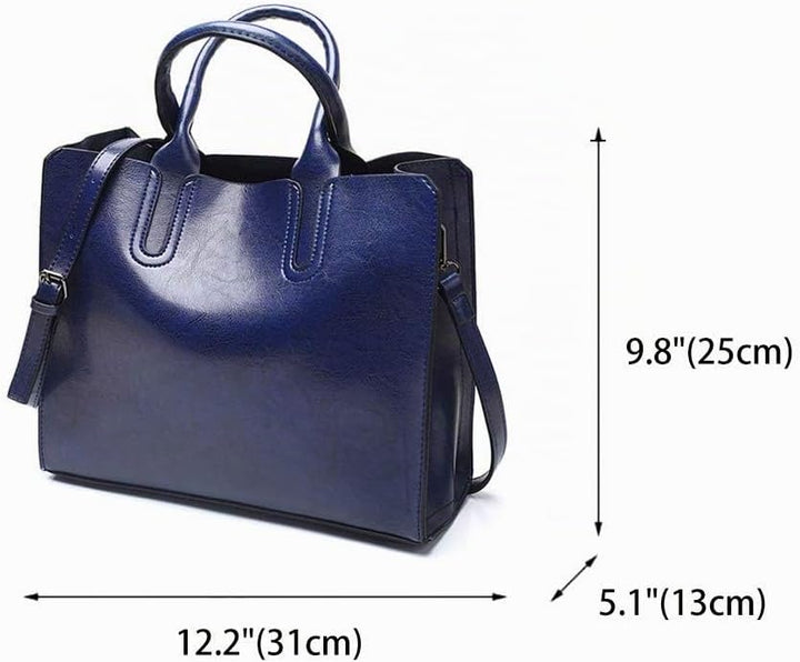 DEERWORD Damen Umhängetasche Taschen Frauen Elegant Tasche Italien Vintage PU-Leder 5502 1-teilig se