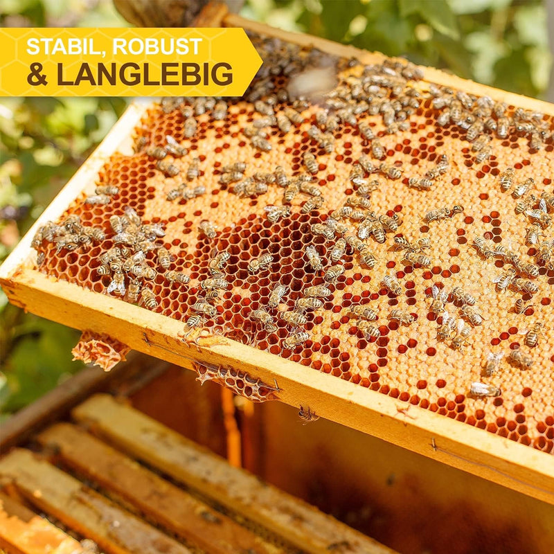 APIFORMES Ablegerkasten Langstroth aus Massivholz | 5 Rähmchen+Futterzarge+Dach | Bienen | Imkerei |