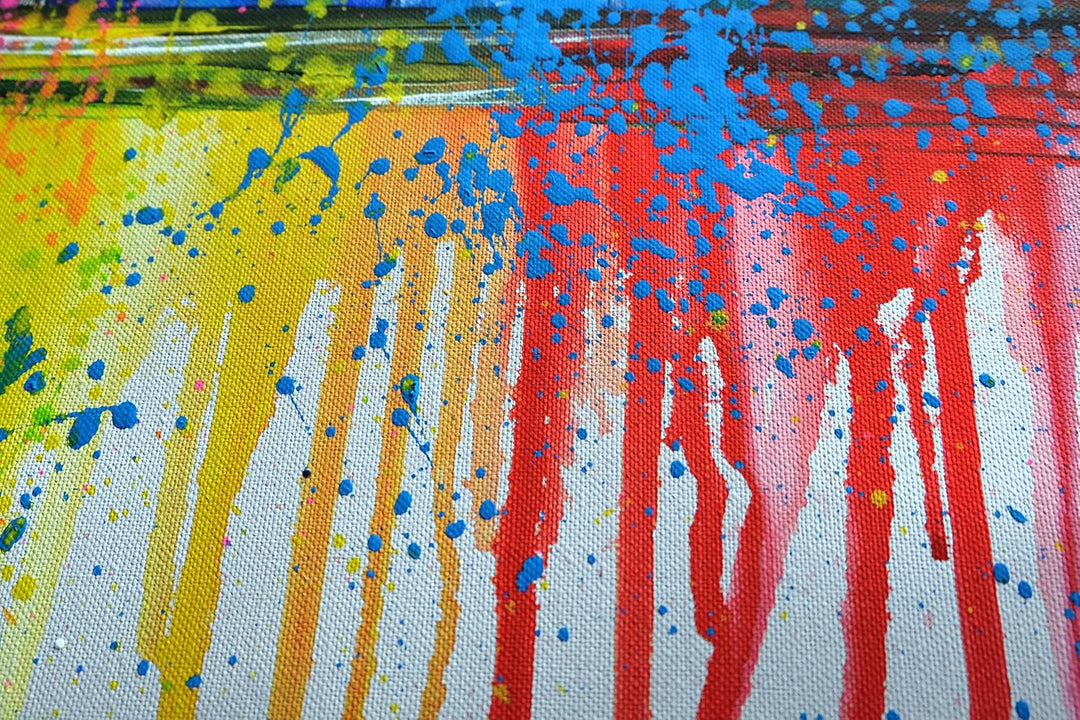 Monica Mirafiori I 100% HANDGEMALT I Gemälde Frankfurt I 140x70cm | Gemälde Handgemalt | Acrylgemäld