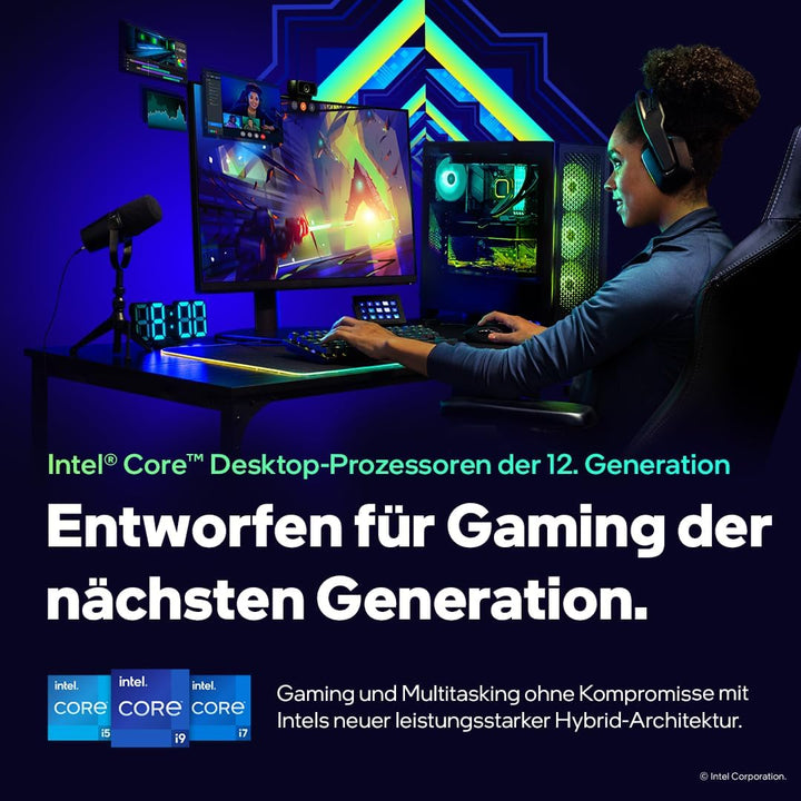 Intel Core i5-12600K 12. Generation Desktop Prozessor (Schwarz, Basistakt: 3.7GHz Turboboost: 4.9GHz