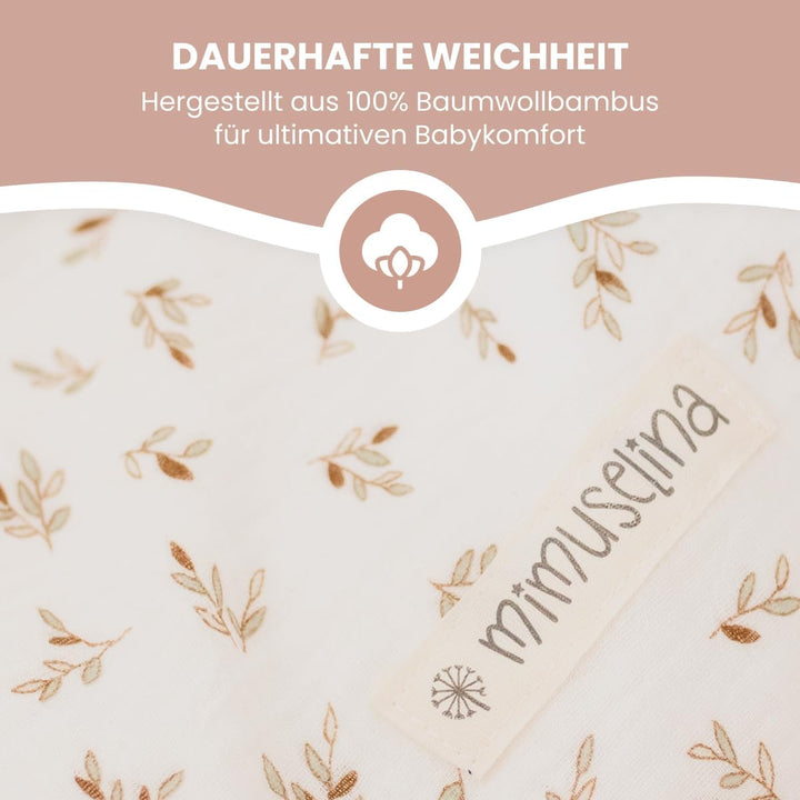 MIMUSELINA Fusssack Babyschale | Ganzjährige Einschlagdecke Winter/Sommer mit Herausnehmbarem Futter