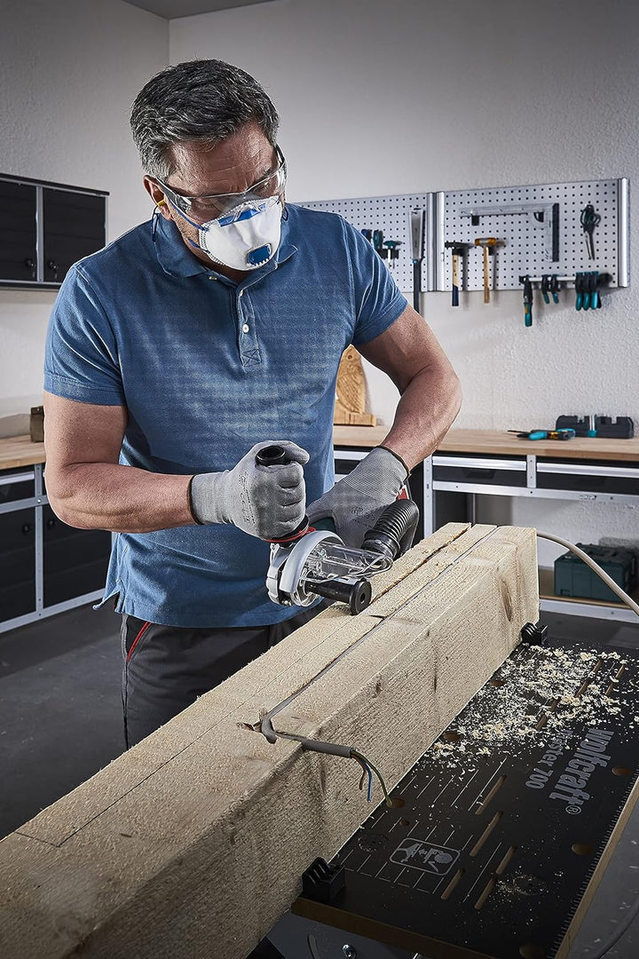 wolfcraft Frässcheibe für den Winkelschleifer I 4387000 I Für vielfältige Holzarbeiten, Frässcheibe