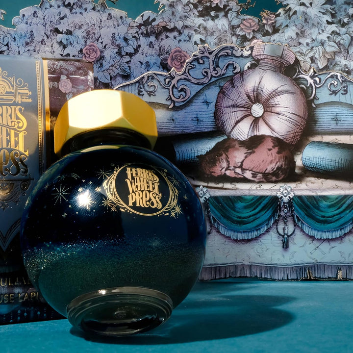 Ferris Wheel Press Fountain Pen Ink | FerriTales Collection | Lapis Lullabies Blue with Champagne Sh