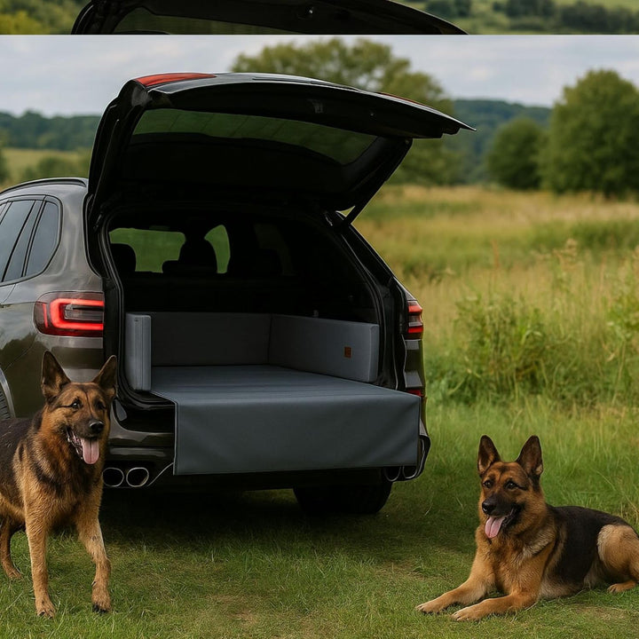 Golden Dog Kofferraum Matte Hundebett Schutzmatte Hunde Autositz Autoschondecke Kunst Leder L 110 x