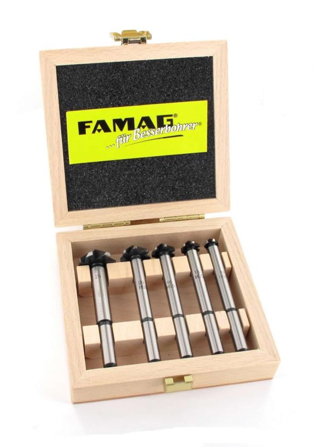 FAMAG Krauskopfversenker-Satz 5-teilig Set 10, 13, 16, 20, 25mm, Set 10, 13, 16, 20, 25mm