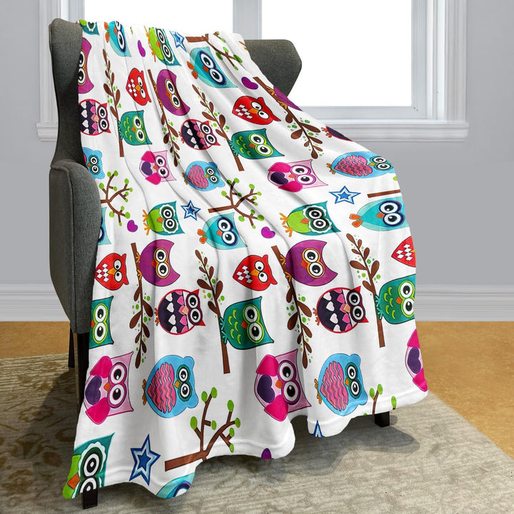 YISUMEI Decke Eule Kuscheldecken Weich Flanell Fleecedecke Bettüberwurf(150x200cm) 150 x 200 cm, 150