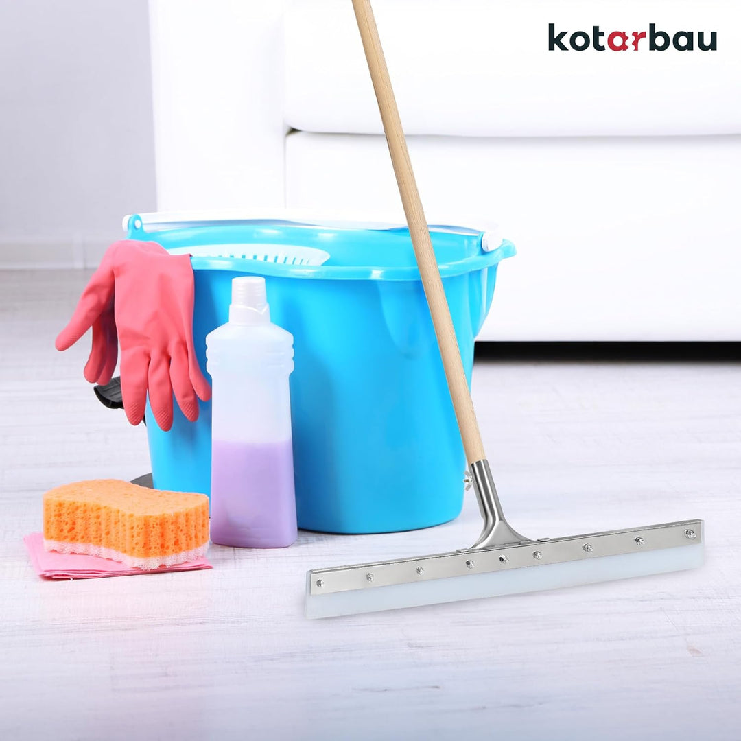 KOTARBAU® Wasserschieber - Silikon abzieher - Silikon -Wasserabzieher – 60 cm – Bodenabzieher - Gumm