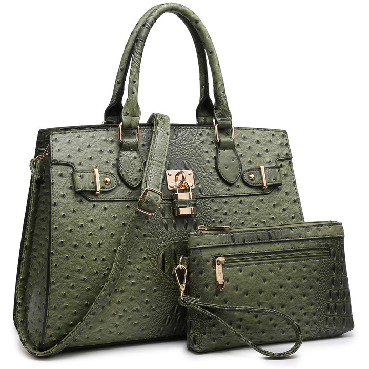 Dasein Women Handbags and Purses Ladies Shoulder Bag Top Handle Satchel Tote Work Bag with Matching