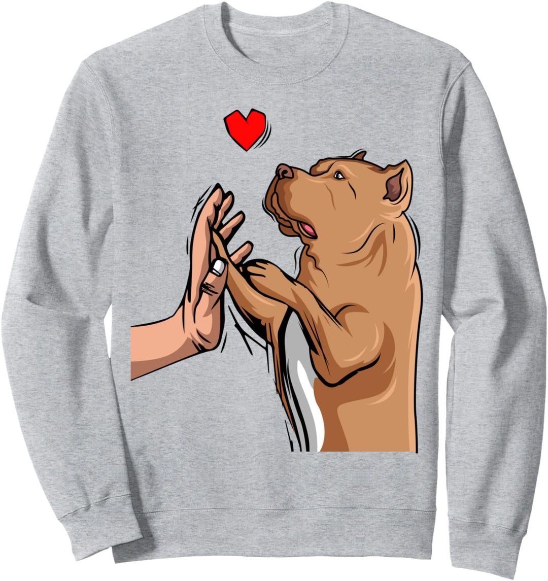 Pitbull Liebe Mom Frauchen Pittie Hund Sweatshirt