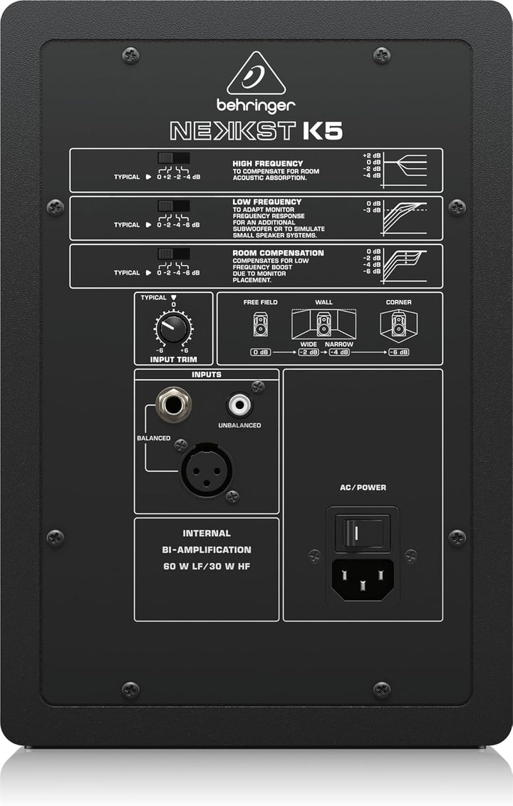 Behringer NEKKST K5 Audiophiler Bi-Amping 5" Studiomonitor mit fortschrittlicher Waveguide-Technolog