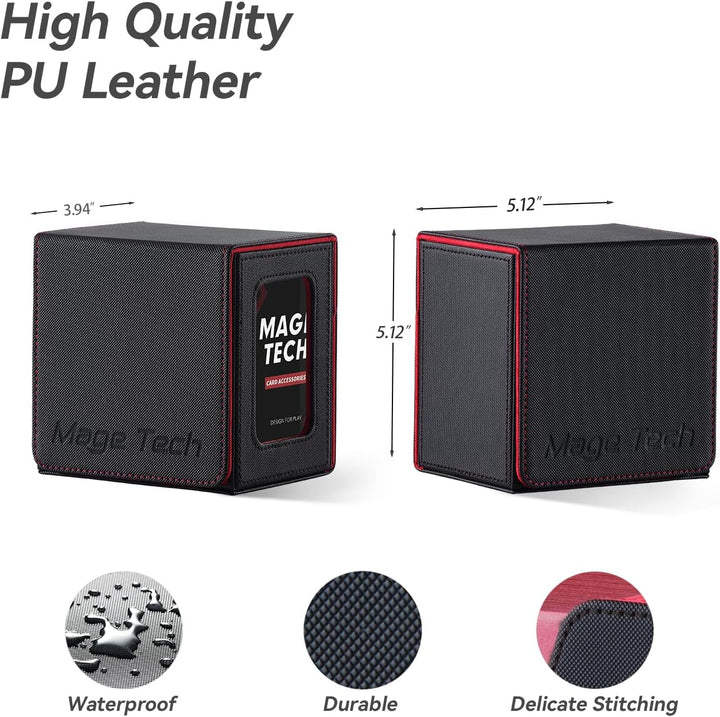 Commander Deckbox für MTG - Patentiertes Design, Commander Display, passt für 100 doppelt eingehüllt