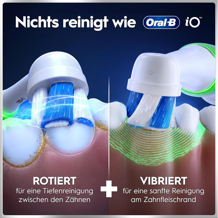 Oral-B iO Series 6 Elektrische Zahnbürste/Electric Toothbrush, 2 Aufsteckbürsten, 5 Putzmodi für Zah