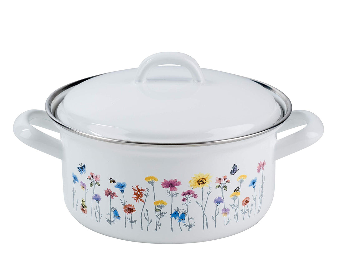 RIESS 0127-070 Kasserolle mit Deckel, Durchmesser 14 cm, Inhalt 0,75 Liter, COUNTRY, SONDEREDITION F