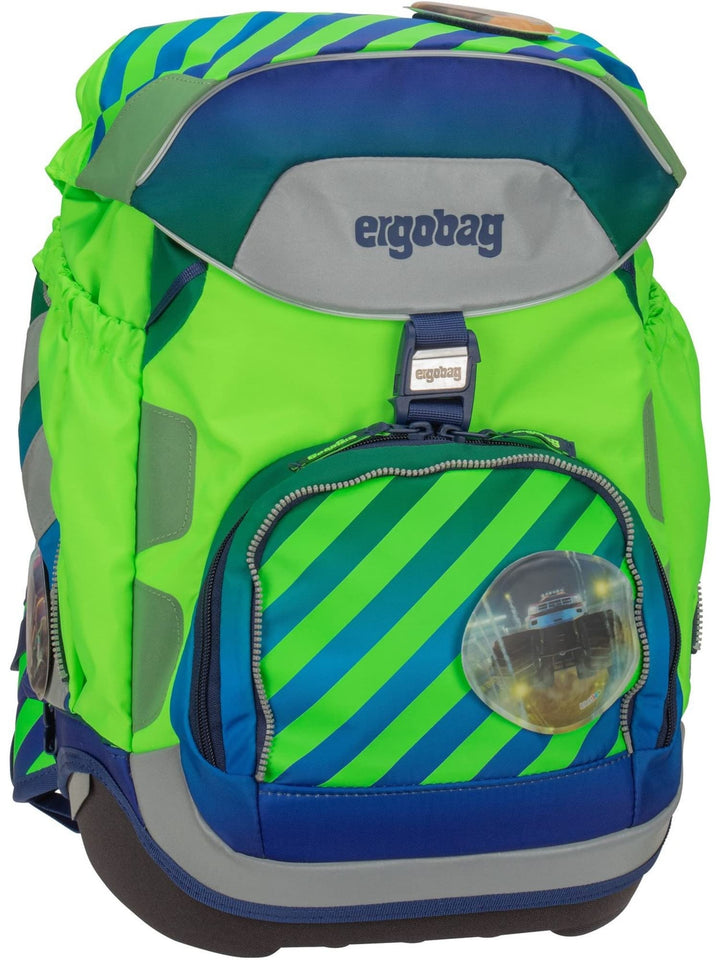 ergobag Pack Neo - Schulrucksack Set 6tlg. TruckBär - Blau Einheitsgrösse