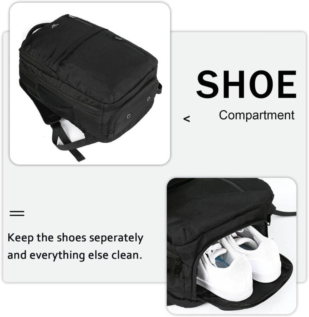 MATEIN Reiserucksack Handgepäck Flugzeug 55x35x20cm, Rucksack Herren geeignet für Air France 55x35x2