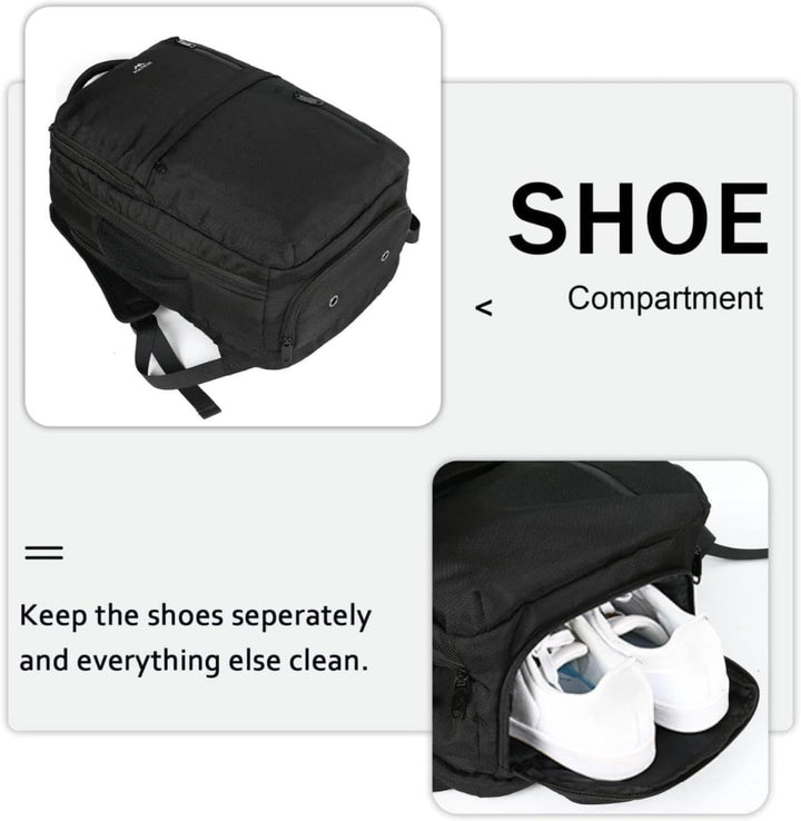 MATEIN Reiserucksack Handgepäck Flugzeug 55x35x20cm, Rucksack Herren geeignet für Air France 55x35x2
