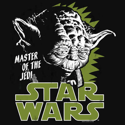 Logoshirt T-Shirt Yoda - Krieg der Sterne - Star Wars - Master Jedi - Rundhals Shirt schwarz - Lizen