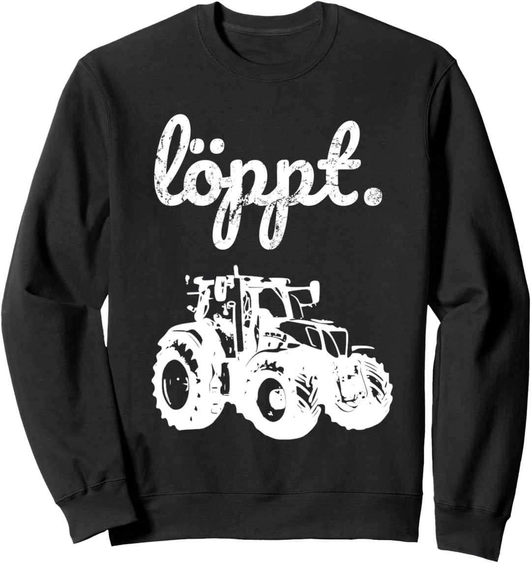 Trecker Landwirt Bauer plattdeutsch Norddeutschland Traktor Sweatshirt