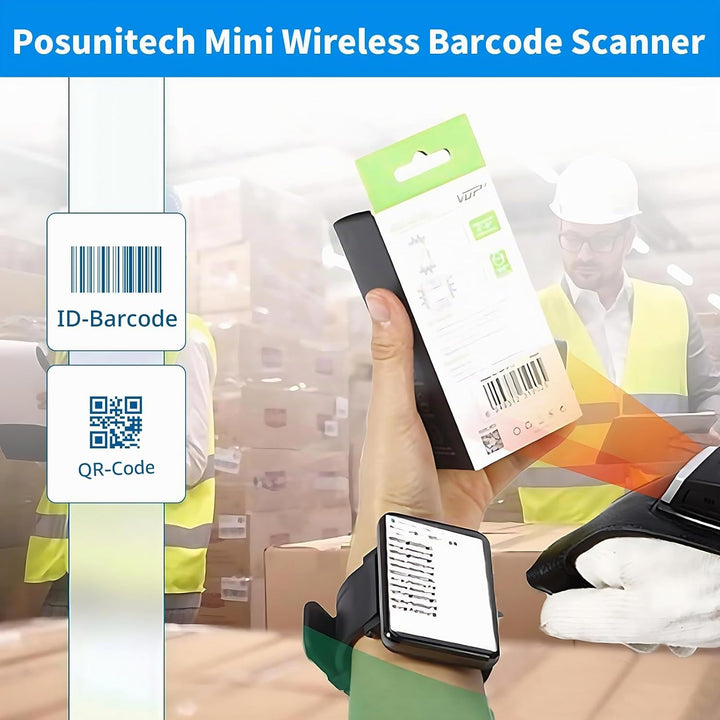 Handschuh-Barcode-Scanner 2D GS02 tragbarer Scannerleser IP65-Touch-Scanning NFC 2D-QR-Code-Scanner