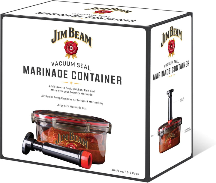 Jim Beam Vakuum versiegelte Pumpe, entfernt Luft aus der Marinadebox, schneller Prozess, Grillen und