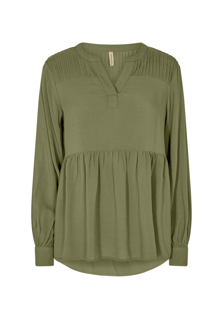 SOYACONCEPT Damen Bluse XS 7045 Oil Green, XS 7045 Oil Green