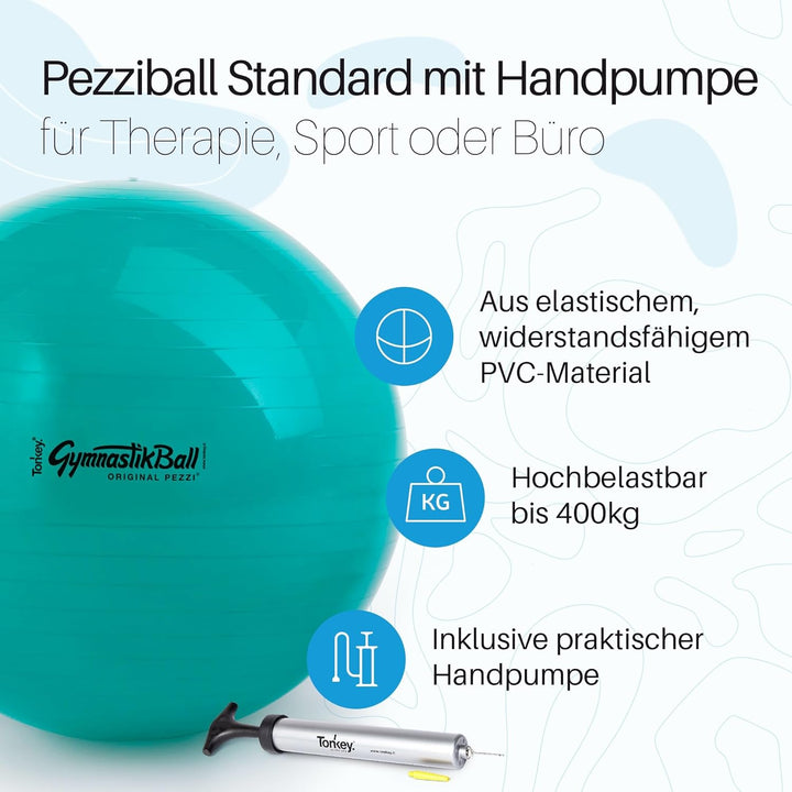 PEZZI Original Gymnastikball Standard Ø 42 cm | 53 cm | 65 cm | 75 cm belastbar bis 400 kg robuster
