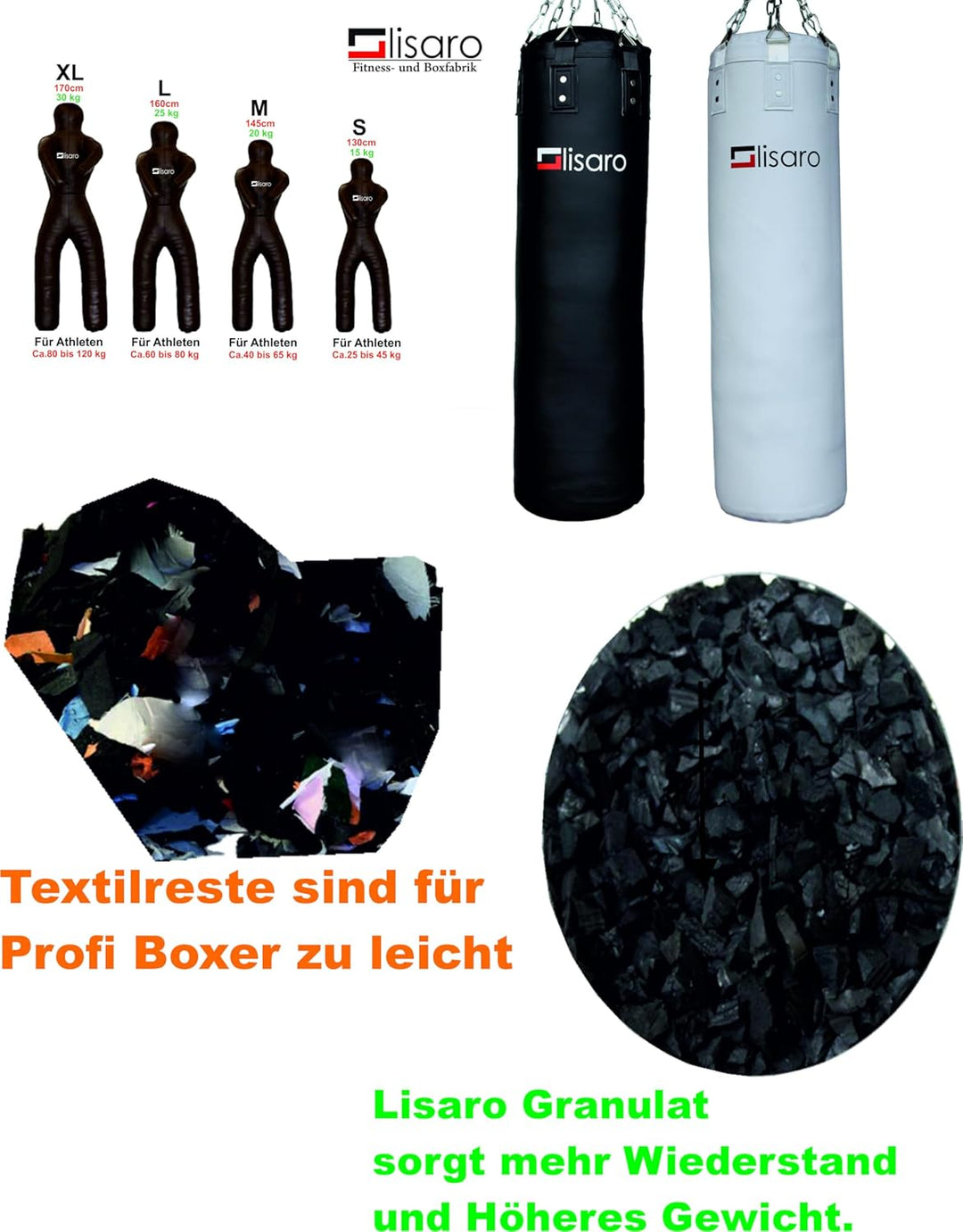 lisaro Gummigranulat von Bester Qualität | 20kg Schwarz – Füllmaterial Made IN Italien Oder Germany