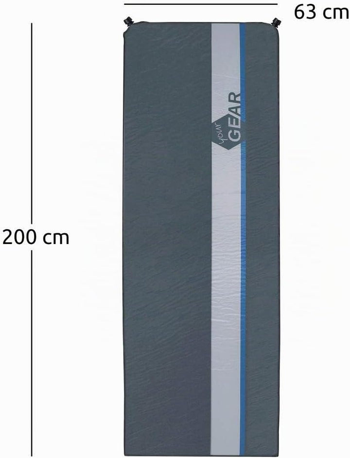 your GEAR ISO 700 - Isomatte selbstaufblasend – 200x63x7cm Luftmatratze mit 7cm Vollschaum, wasserdi