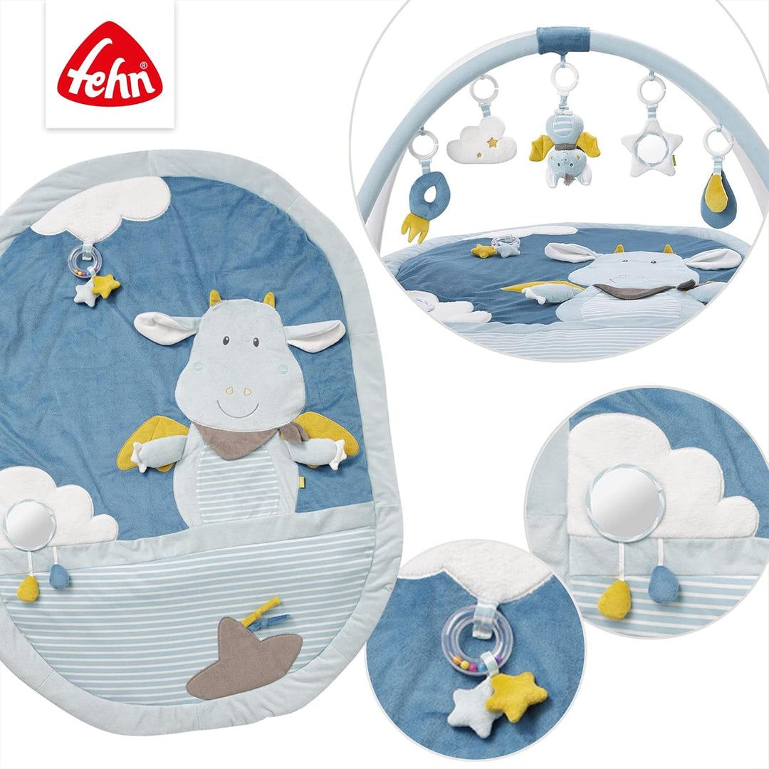 Fehn 065091 3-D-Activity-Decke Little Castle – Spielbogen mit 5 abnehmbaren Spielzeugen – Spiel & Sp