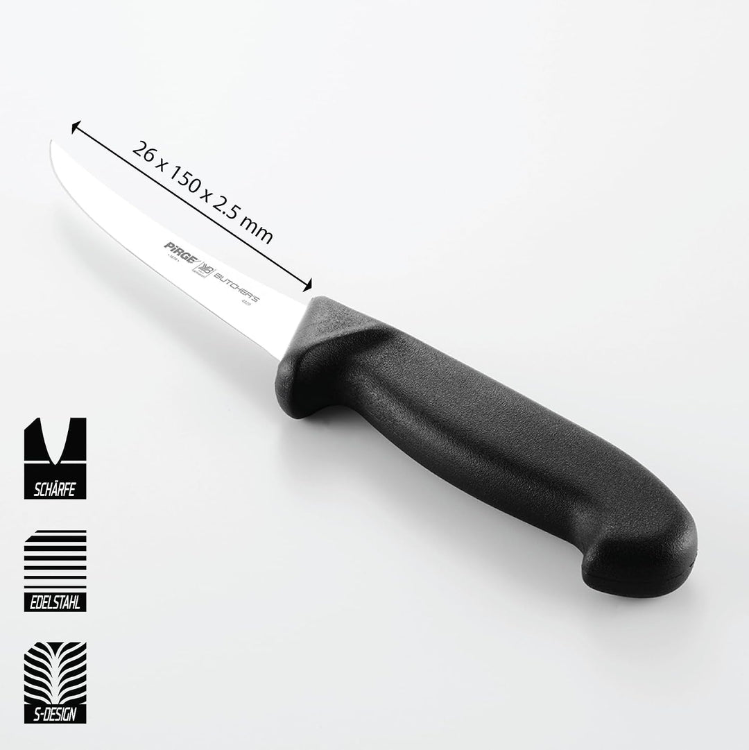 Pirge Butcher's Made in Germany Profi Ausbeinmesser 15 cm - Metzgermesser - Fleischermesser - Stechm