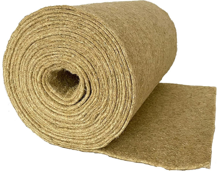 Nagerteppich 100% Hanf, 0,70 m x 5 m, ca. 0,5 cm dick,Nagermatte, Hanfmatte für Kaninchen,Meerschwei