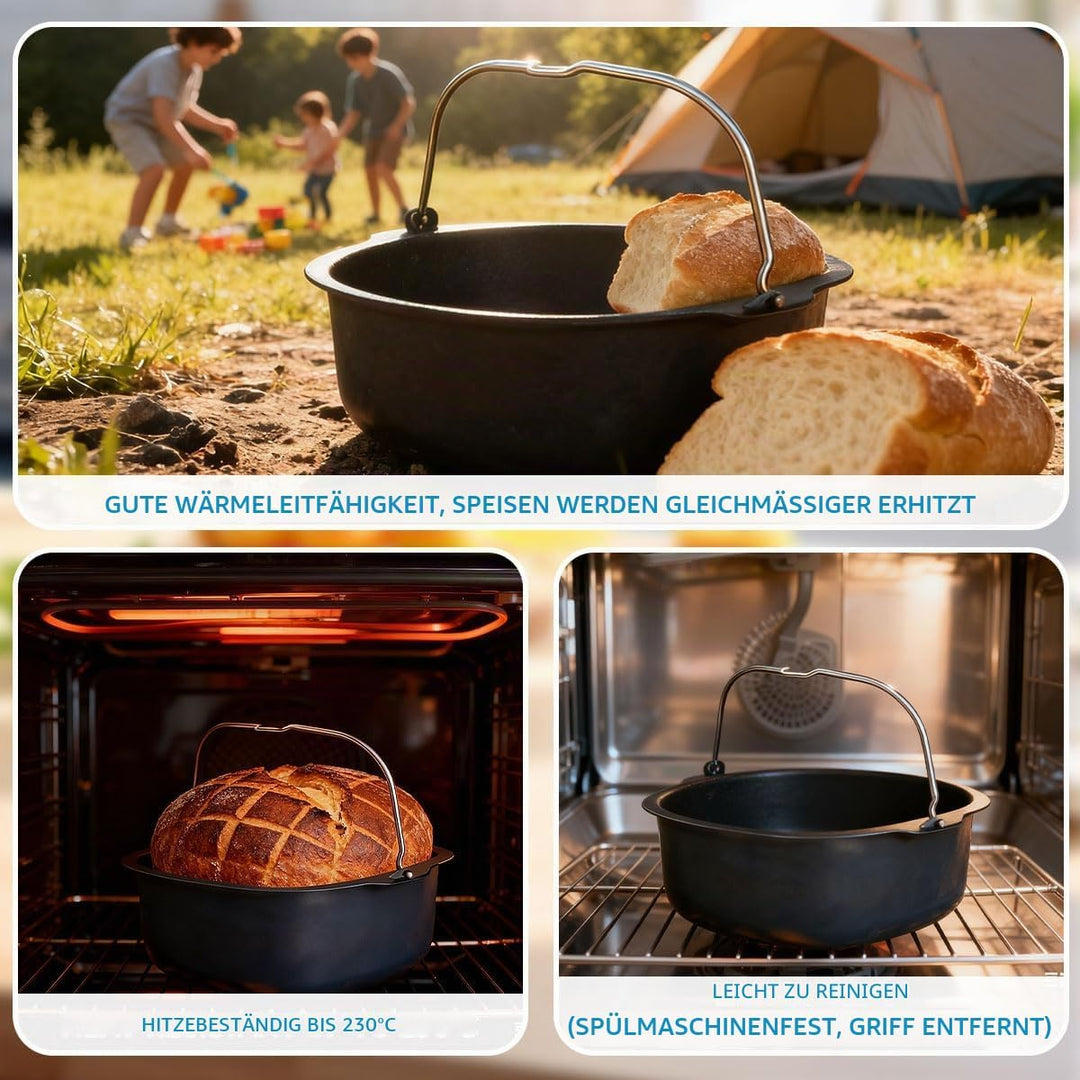 Airfryer Backform 22 cm Heissluftfritteuse Backform Muffinformen für Airfryer XL Auflaufform Wiederv