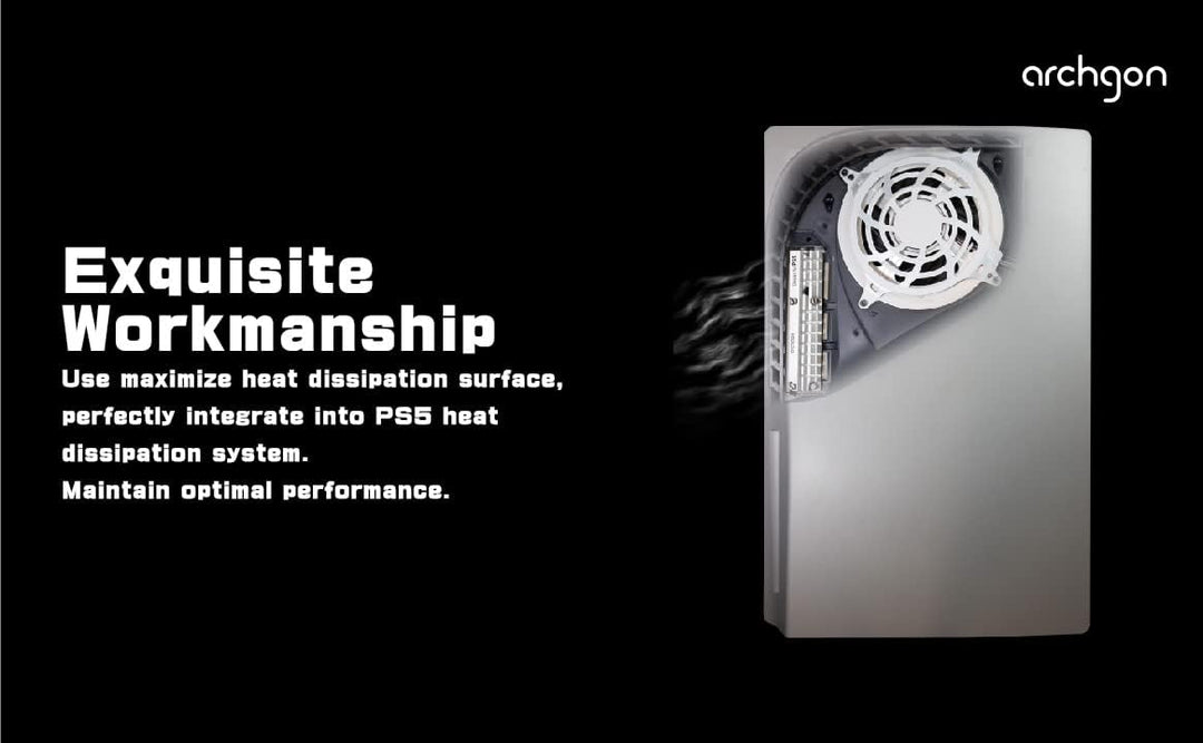 Archgon M.2 SSD Kühlkörper für PCIe NVMe 2280/22110 Kühler für PS5, Workstation, Server, Rugged Comp