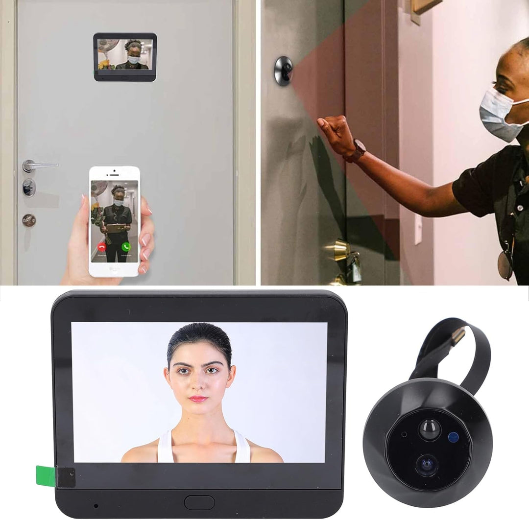 Bewinner 1080P Video Türklingel mit Kamera, 4,3-Zoll-LCD HD Bildschirm, 130° Weitwinkel, Visuelle Tü