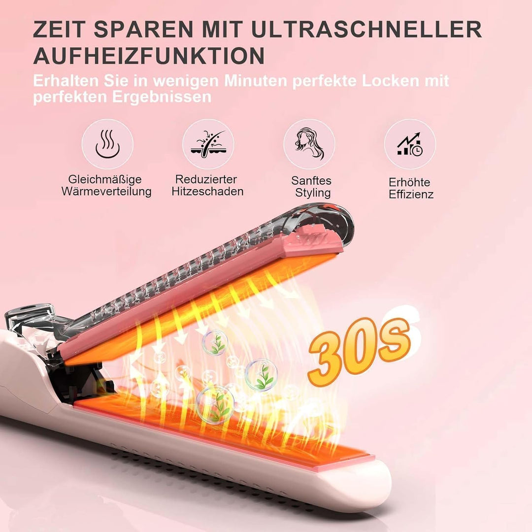 iToncs 2 in 1 Air glätteisen Locken und Glätten mit 360°Kühlluft, Reduziert Hitzeschäden, für schnel