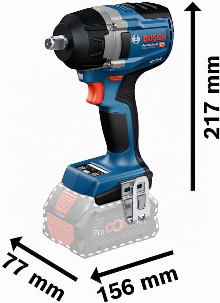 Bosch Professional 18V System Akku-Drehschlagschrauber GDS 18V-750 C (inkl. Connectivity-Modul GCY42