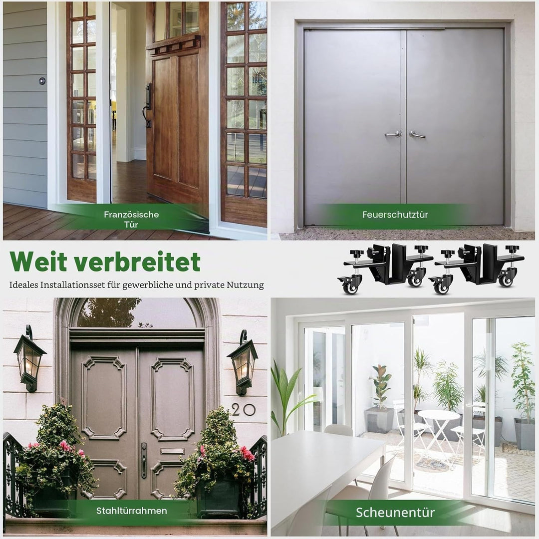 Türheber-Werkzeug-Set mit 2 robusten Tür-Installationshebern, Unterlegscheiben, Wasserwaage, Filzsch