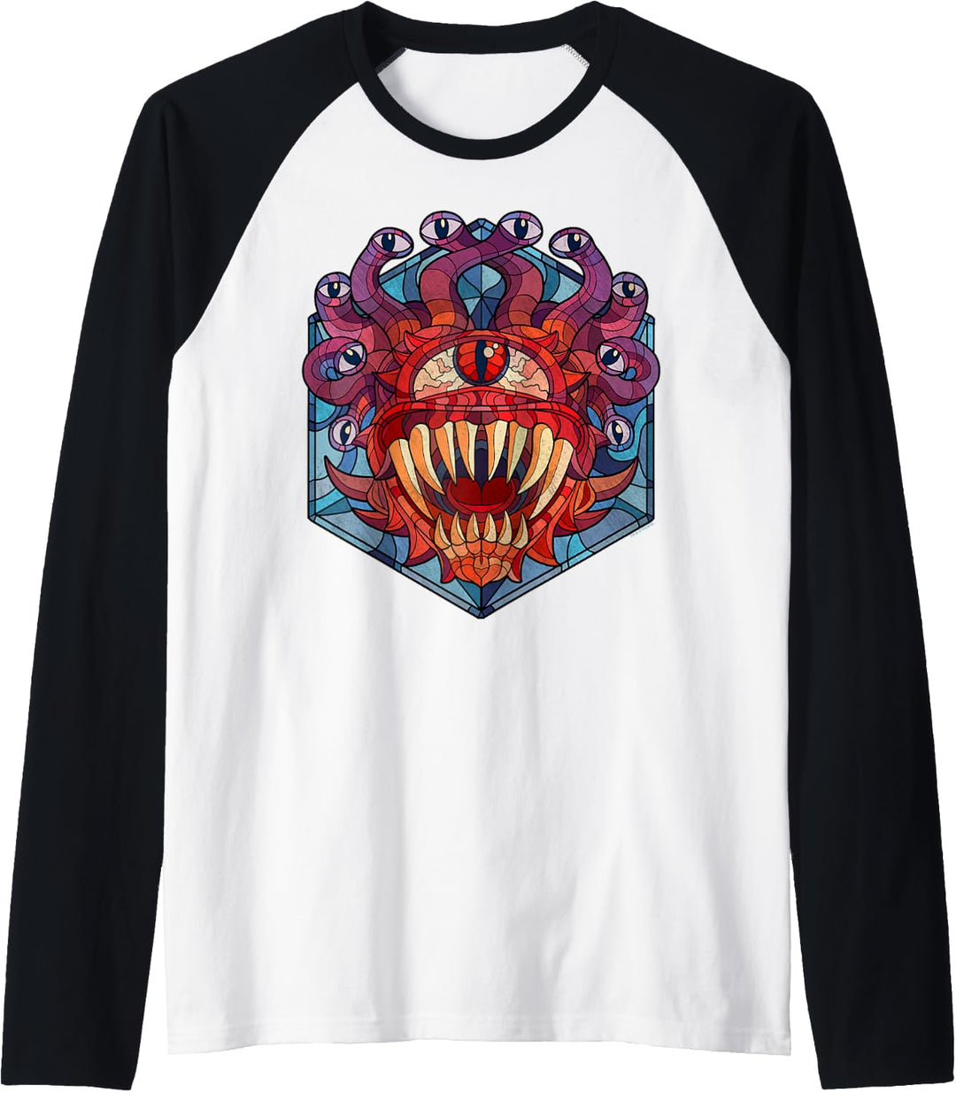 Dungeons &amp; Dragons Beholder Buntglas Raglan
