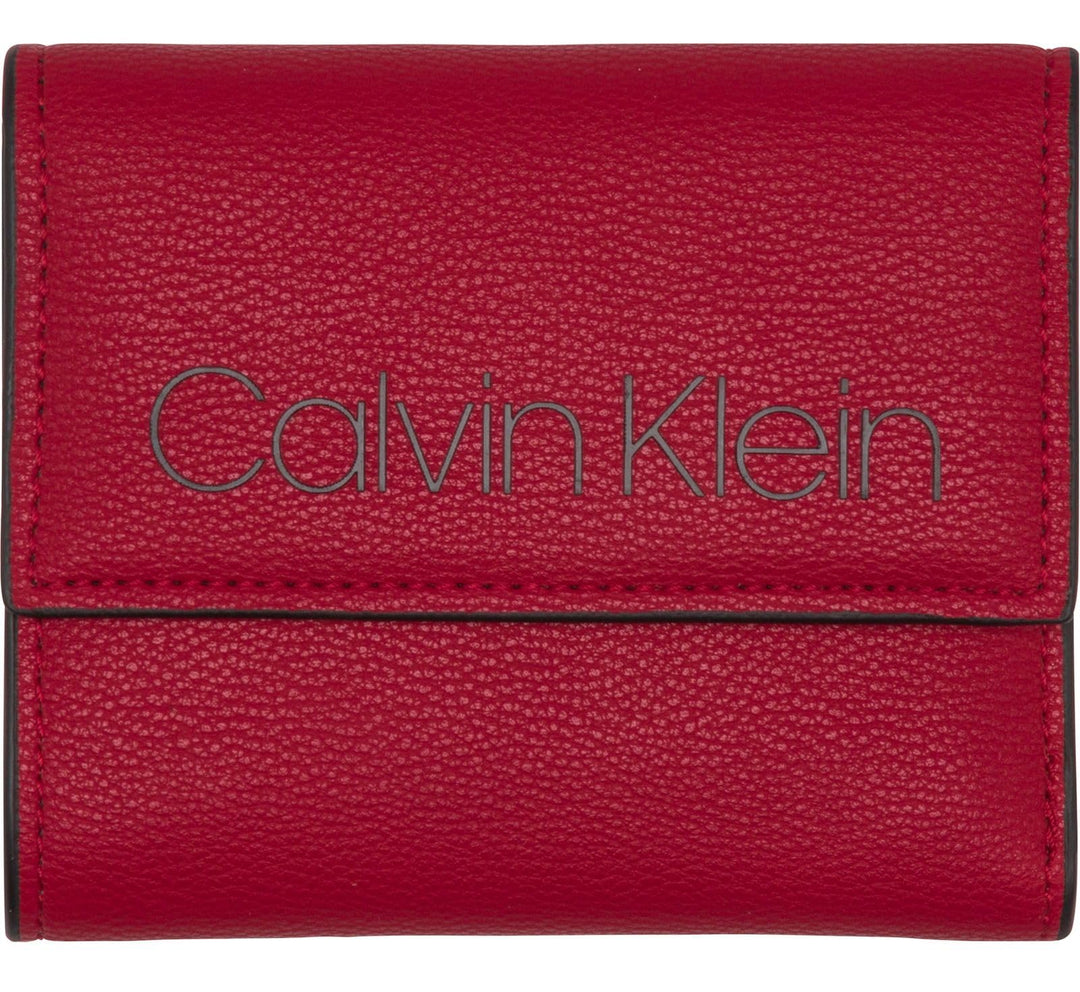Calvin Klein Collegic Medium Trifold Rouge