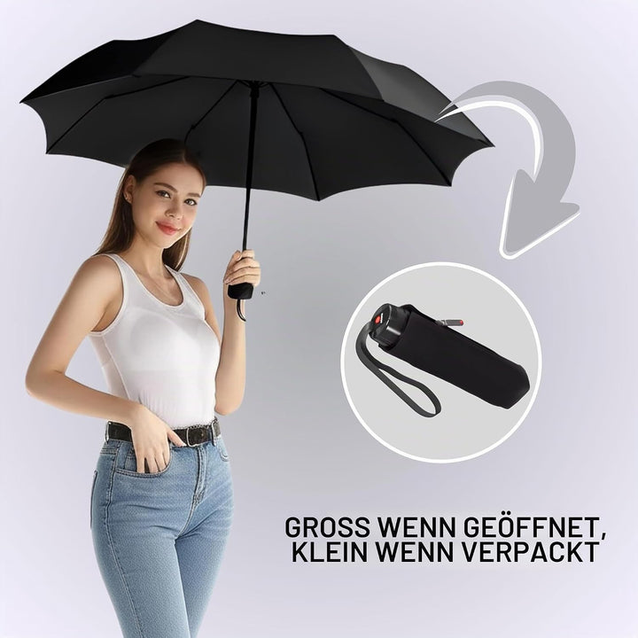 Knirps T.020 Small Manual - Taschenschirm Regenschirm black Einheitsgrösse Schwarz, Einheitsgrösse S