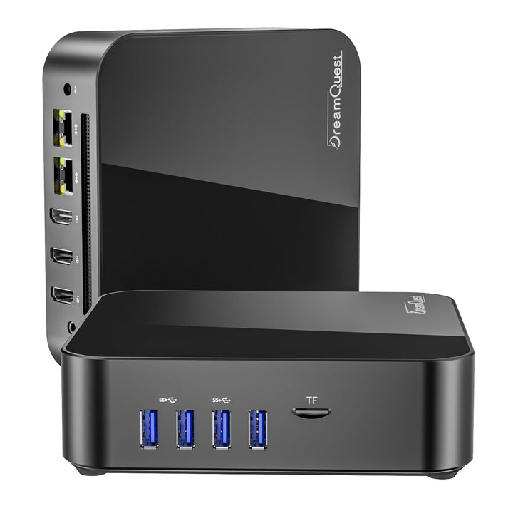 DreamQuest Mini PC Windows 11 Pro Vorgefertigte mit Intel N95 (bis zu 3.4Ghz) Barebone ohne DDR4 RAM