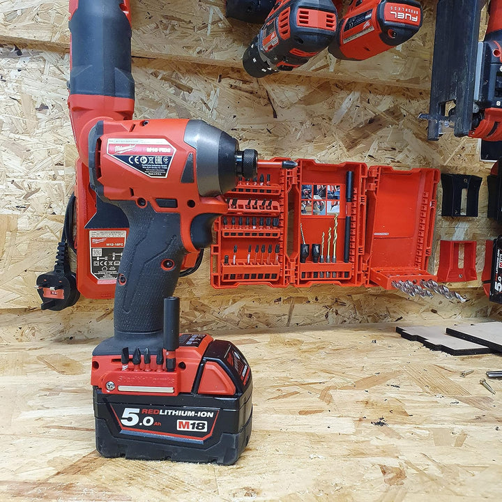 StealthMounts Rot Milwaukee M18 magnetischer Bit-Halter | Bit Organizer für Bohrer | Idealer Bit-Hal