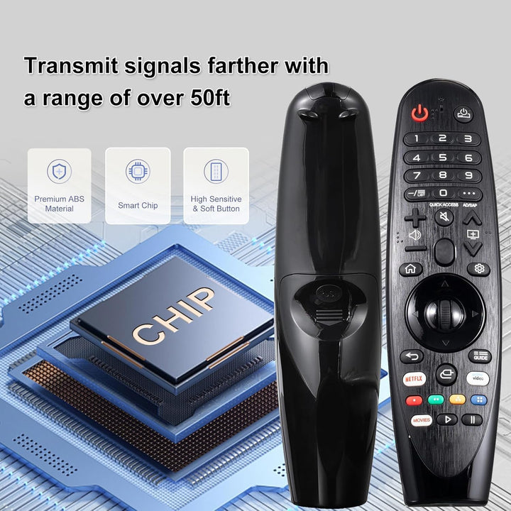 Sprach Magic Fernbedienung kompatibel mit LG OLED QNED NanoCell UHD 8K 4K Smart TVs AN-MR20GA MR21GA