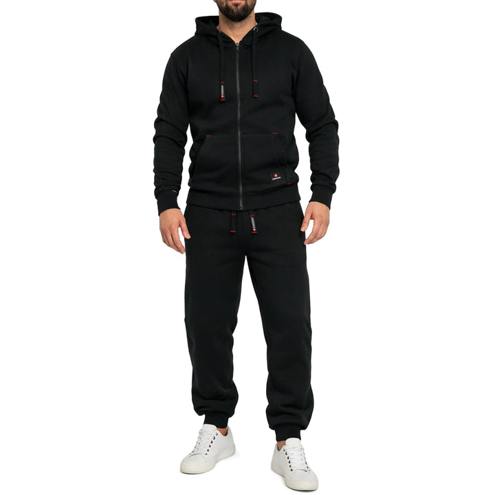 Höhenhorn Cozalp Herren Jogging Anzug Trainingsanzug Hausanzug M Schwarz, M Schwarz