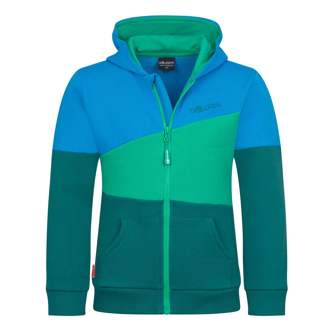 Trollkids Kids Alesund Sweater 92 Jungle Green, 92 Jungle Green