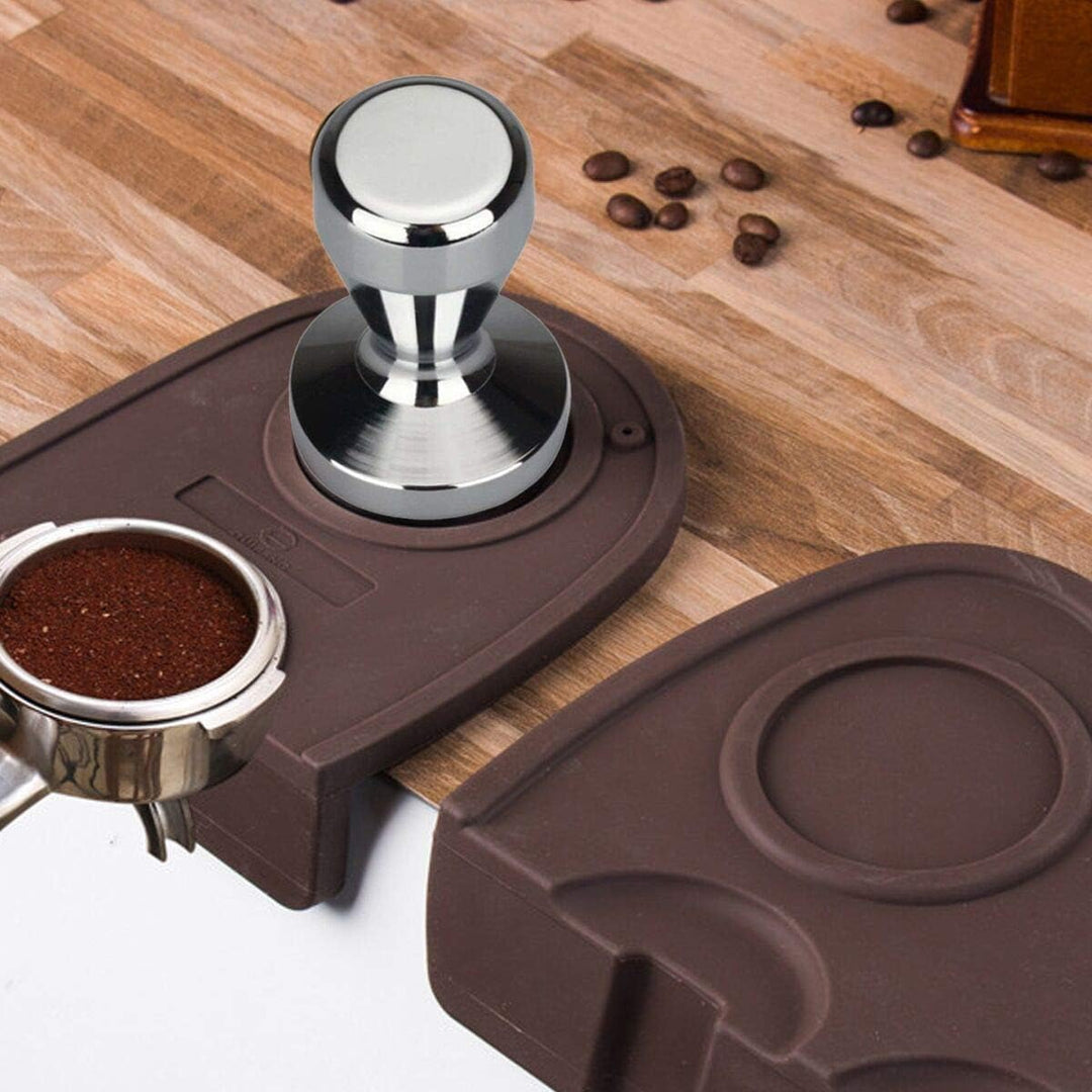 Kaffeestampfer 49 mm Espresso-Stampfer Durchmesser Edelstahl Barista Espresso Bohnenpresse Silber