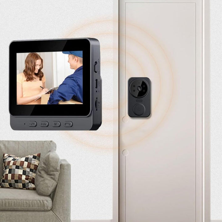 Video-Gegensprechanlage, Video-Türklingelkamera mit 4,3-Zoll-, Video-Türsprechanlage 8 MP HD-Kamera-
