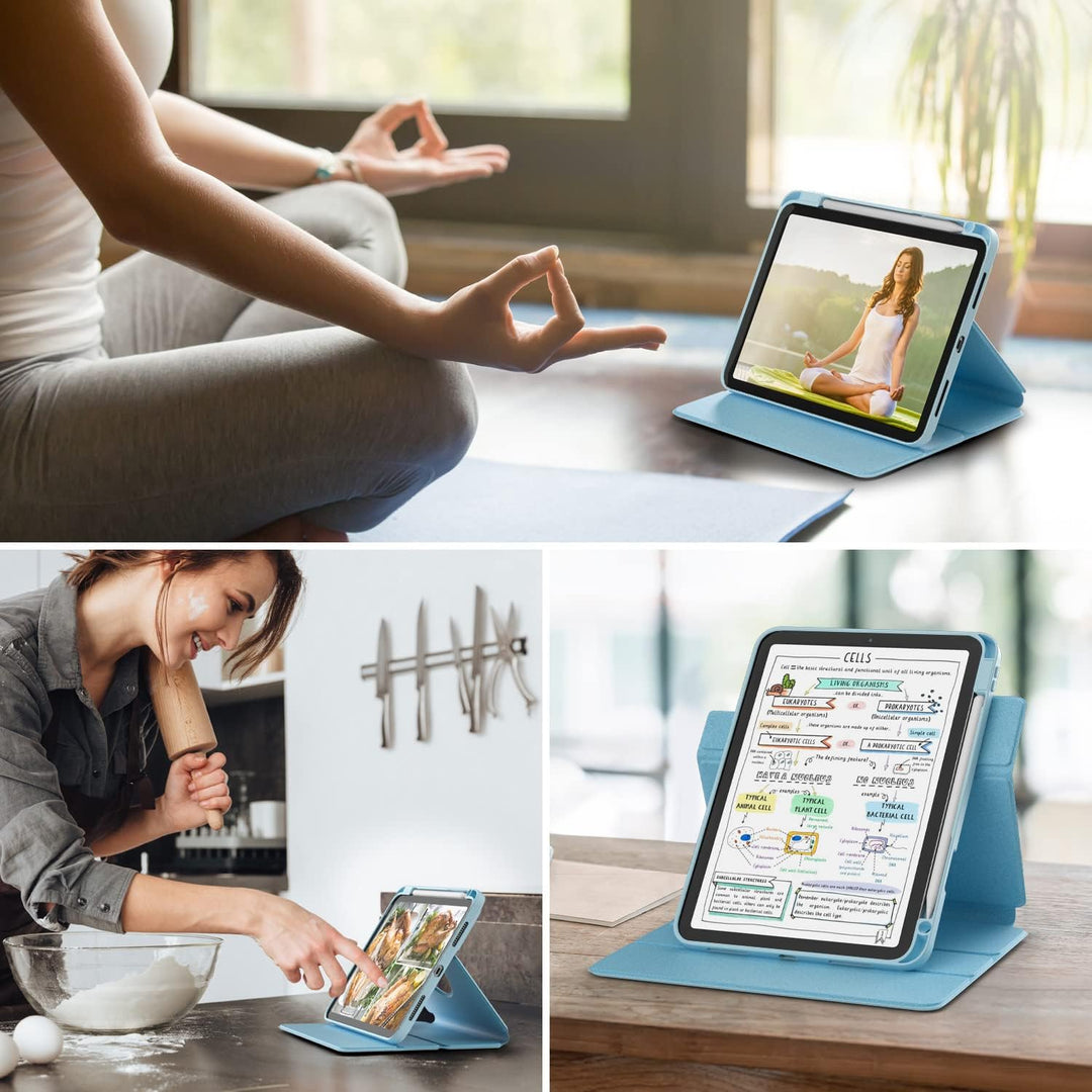 DINGGUAGUA Hülle für iPad 10 Generation 10.9 Zoll 2022 A2757/A2777,Hülle Abnehmbares Transparentes m