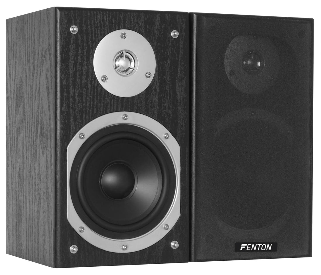 Fenton SHFB55B HiFi Lautsprecher passiv, Regallautsprecher Paar, 280 Watt 5 Zoll, Kompaktlautspreche