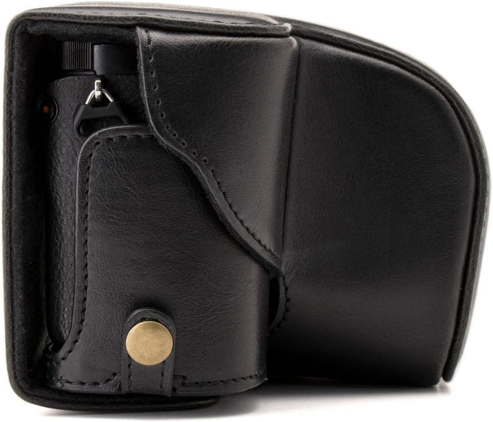 MegaGear Sony Alpha A6300, A6000 (16-50 mm) Ever Ready Leder Kamera-Case mit Trageriemen und Batteri